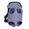 Dog Travel Backpack Blue with white