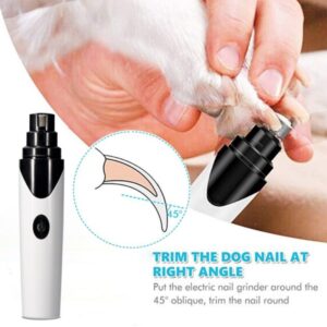 Dog Nail Grinder – USB Rechargeable Pet Nail Trimmer
