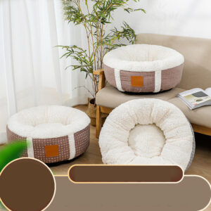 Winter Super Soft and Warm Lamb Wool Pet Kennel With Calming Effect