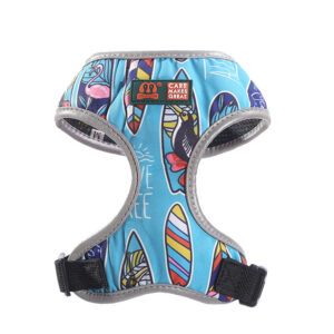 Breathable Double Layer Multicolor Printed Dog Harness